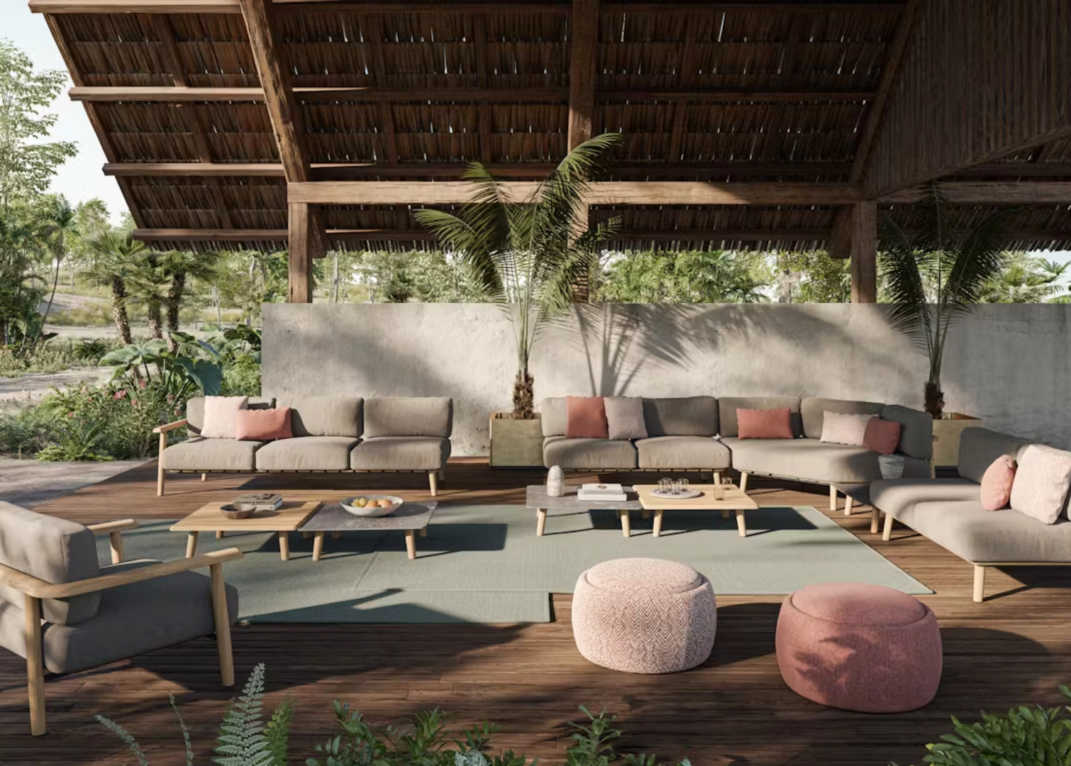 Créez un jardin élégant avec mobilier et parasols haut de gamme - maisonna