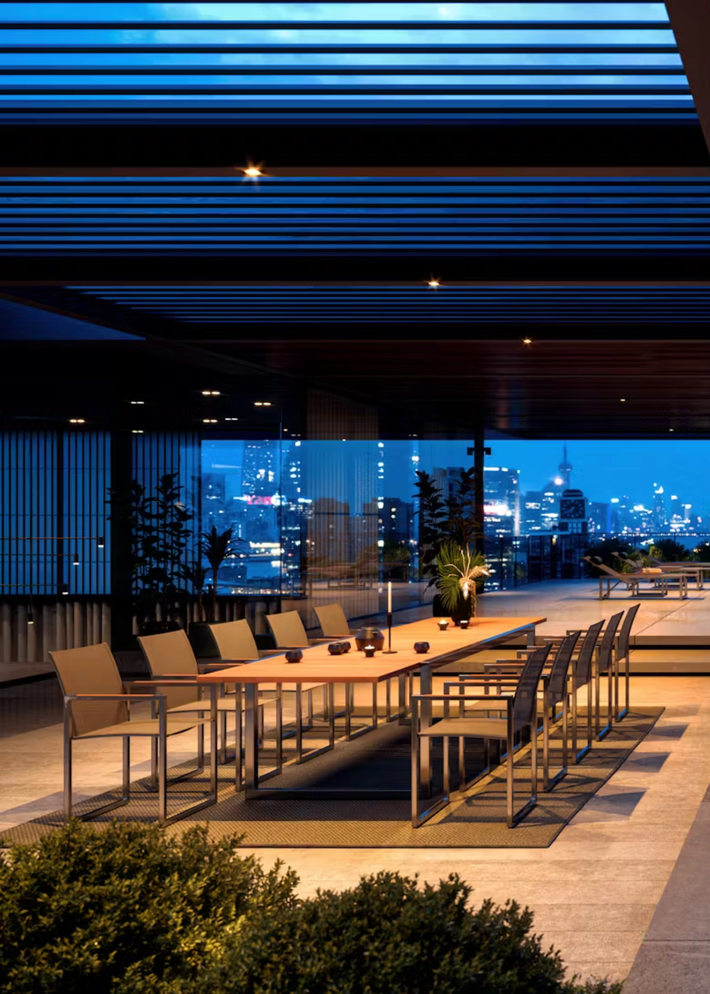 Table de jardin gris et bois - Maisonna - Ninix