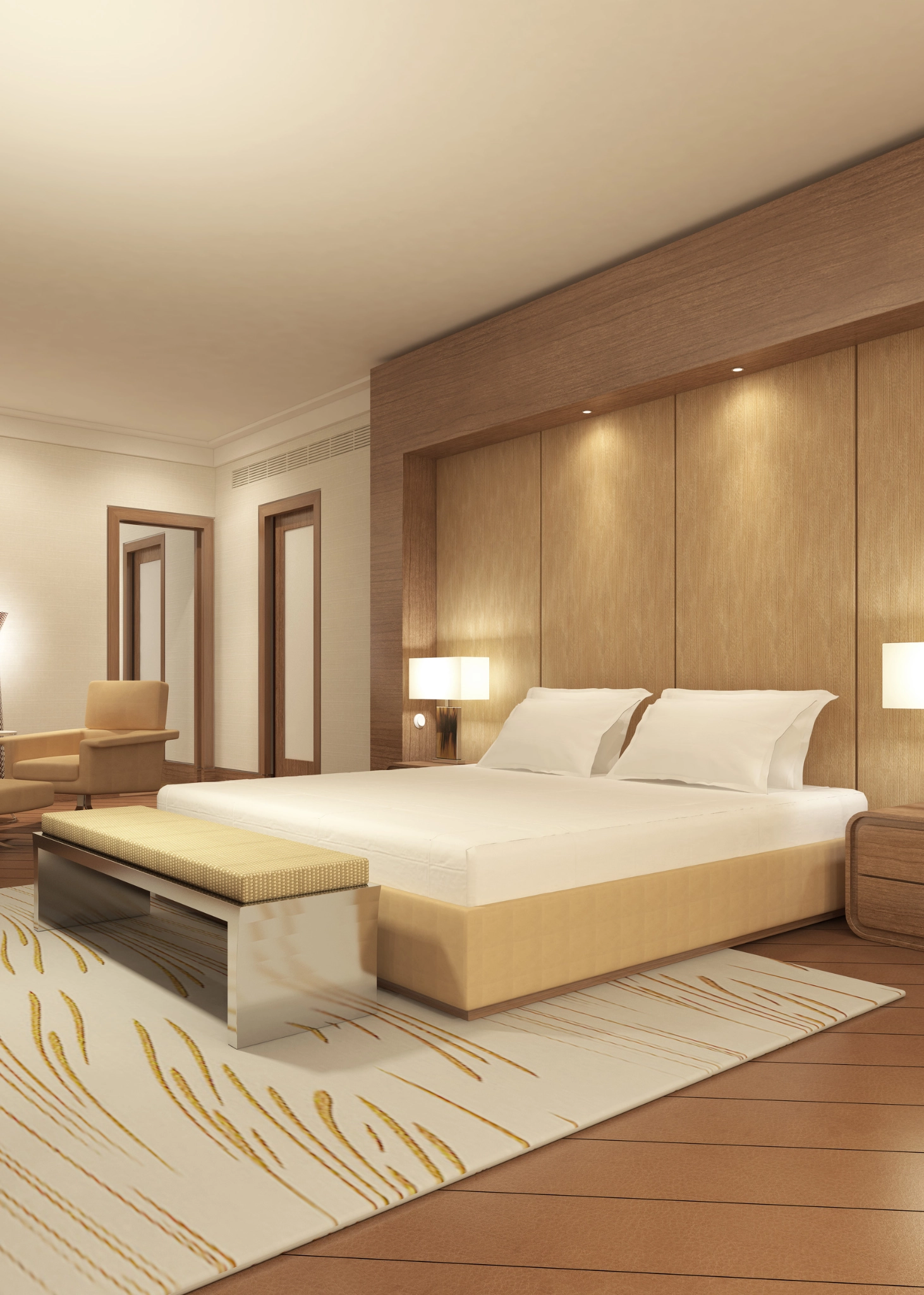 Aménagement Hôtel haut de gamme - Maisonna Meubles d'intérieur Haut de Gamme Chambre lit